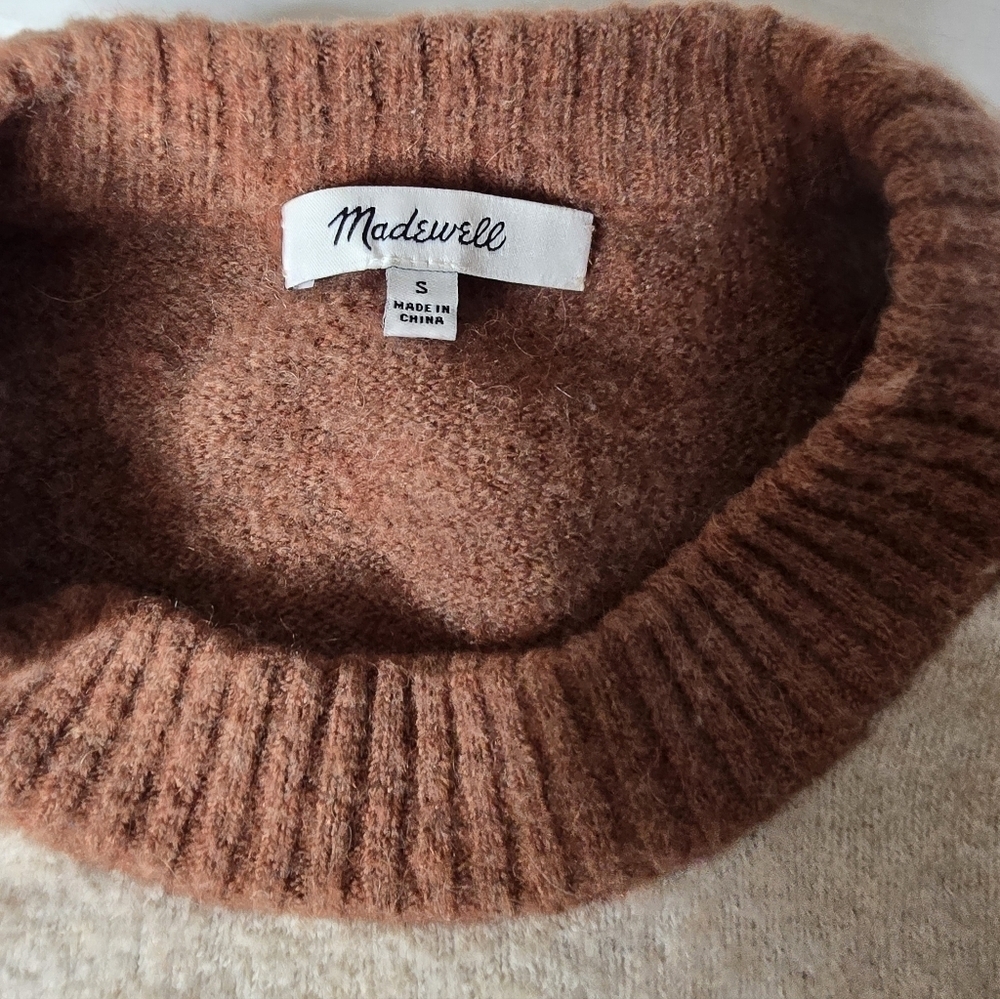 Madewell Colorblock Payton Pullover Sweater - Picture 2 of 3